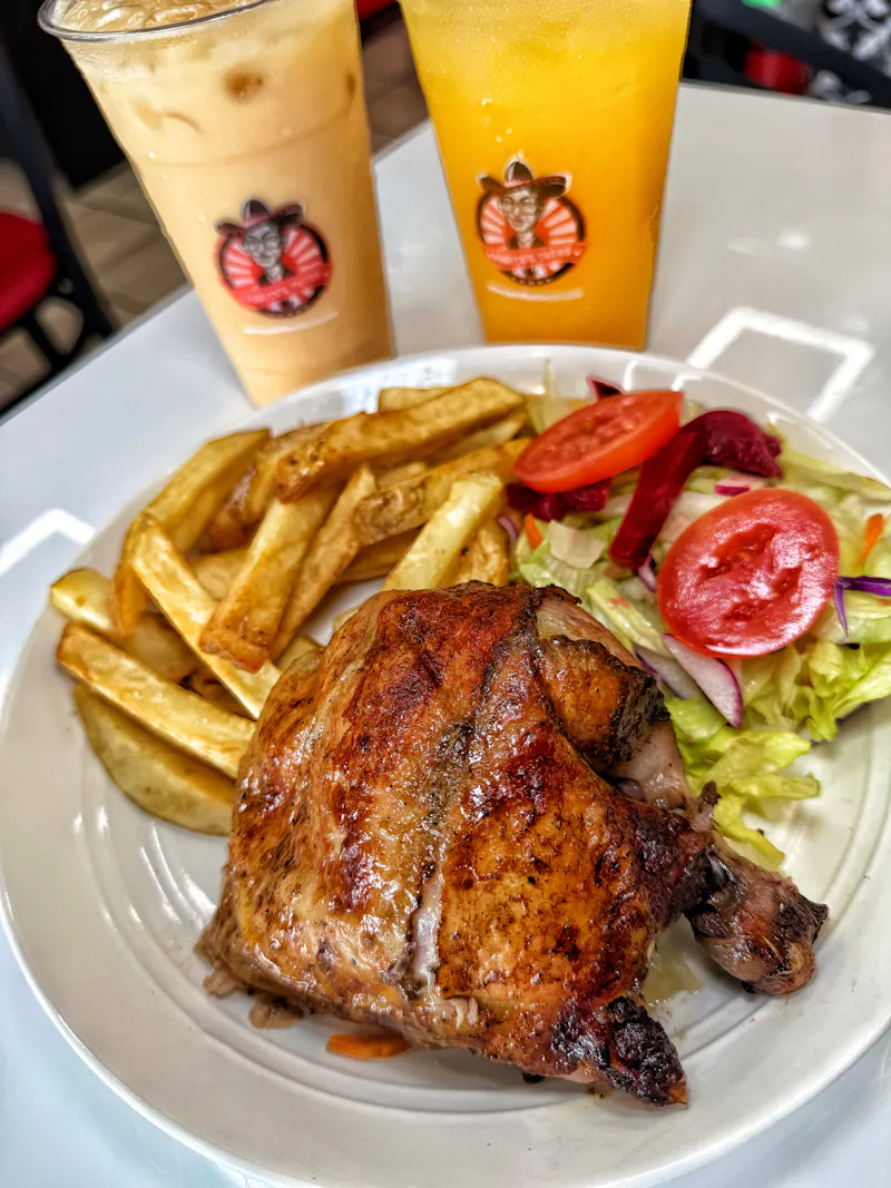 Pollo a la brasa plate