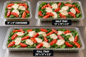 Spinach Salad catering tray