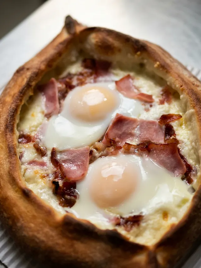 Ham and Bacon Khachapuri