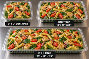 Chicken Pesto Salad catering tray