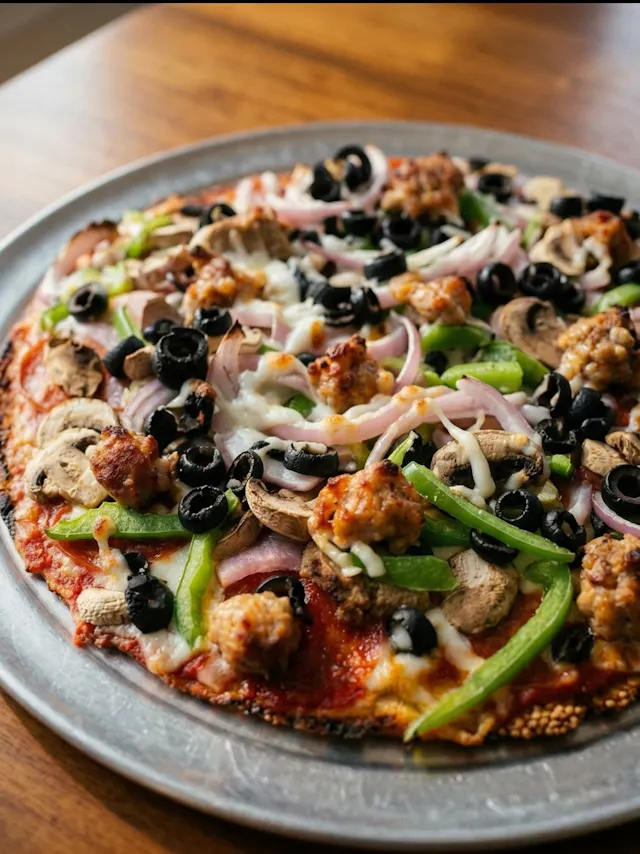 Italian Supreme Pizza(Cauliflower crust)