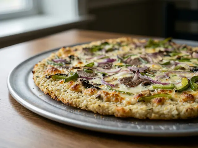 Philly Cheese Steak(Cauliflower crust)