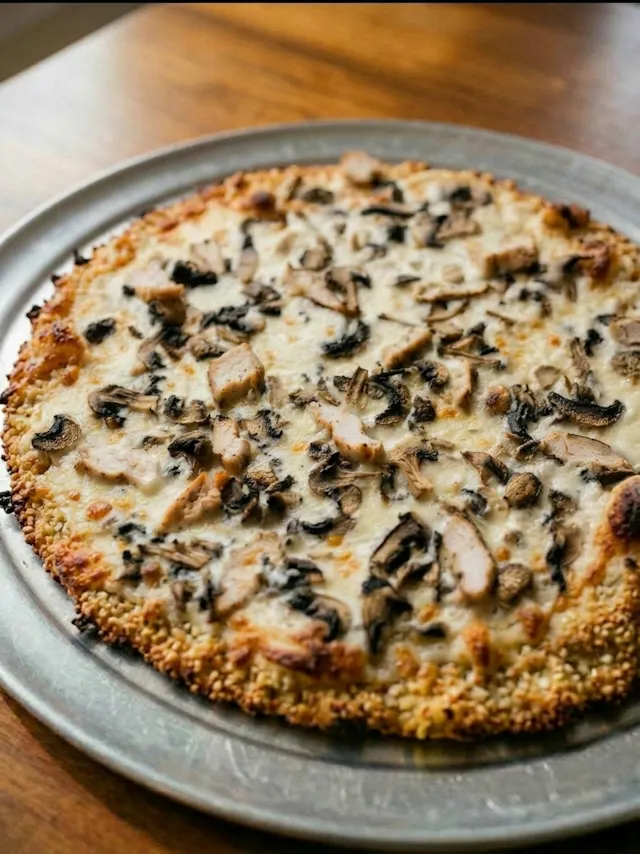 Alfredo Pizza(Cauliflower crust)
